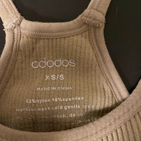 Ododos, Cropped Tank Top, Beige - Picture 4 of 7